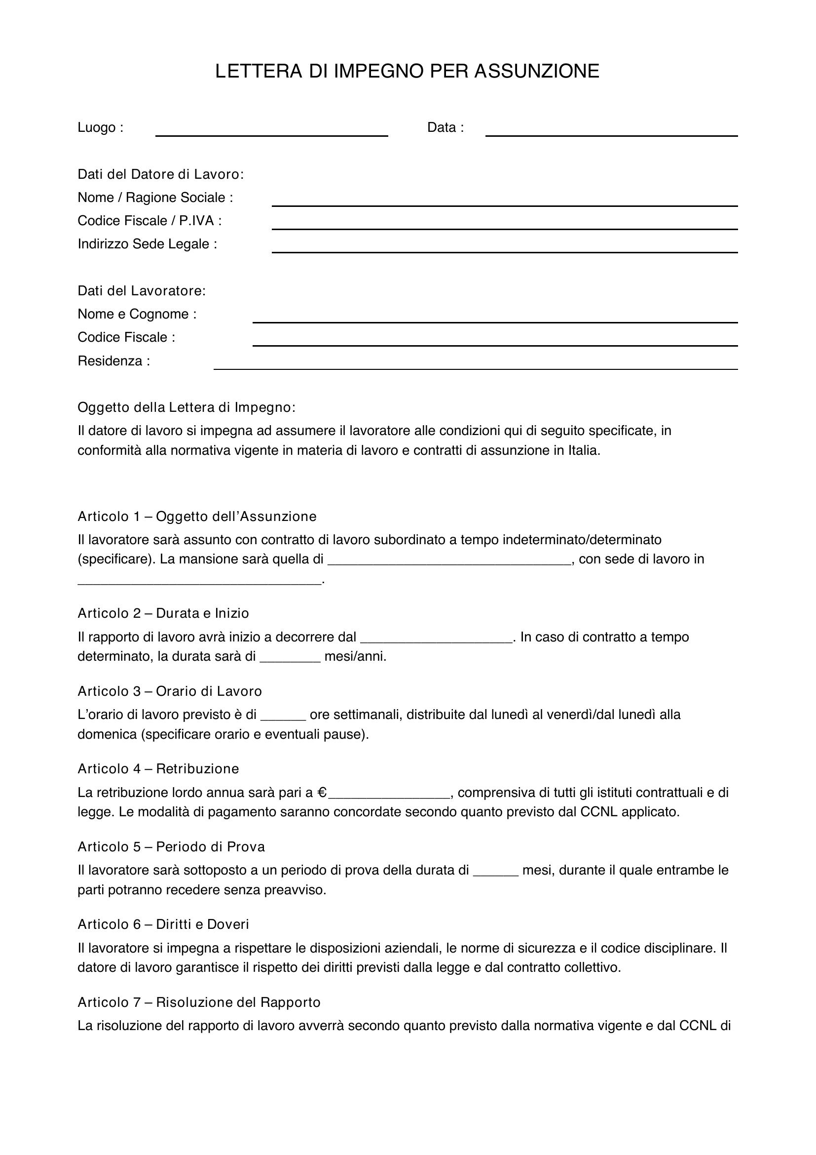 lettera-impegno-assunzione-fac-simile